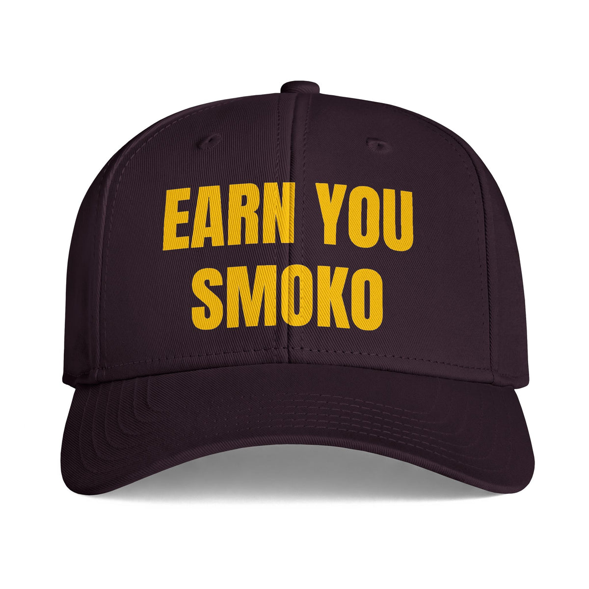 EARN YOUR SMOKO — Black Tradie Cap | Heavy Duty Work Cap
