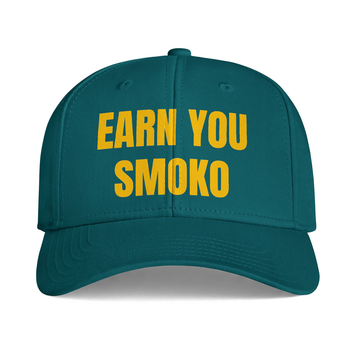 EARN YOUR SMOKO — Black Tradie Cap | Heavy Duty Work Cap